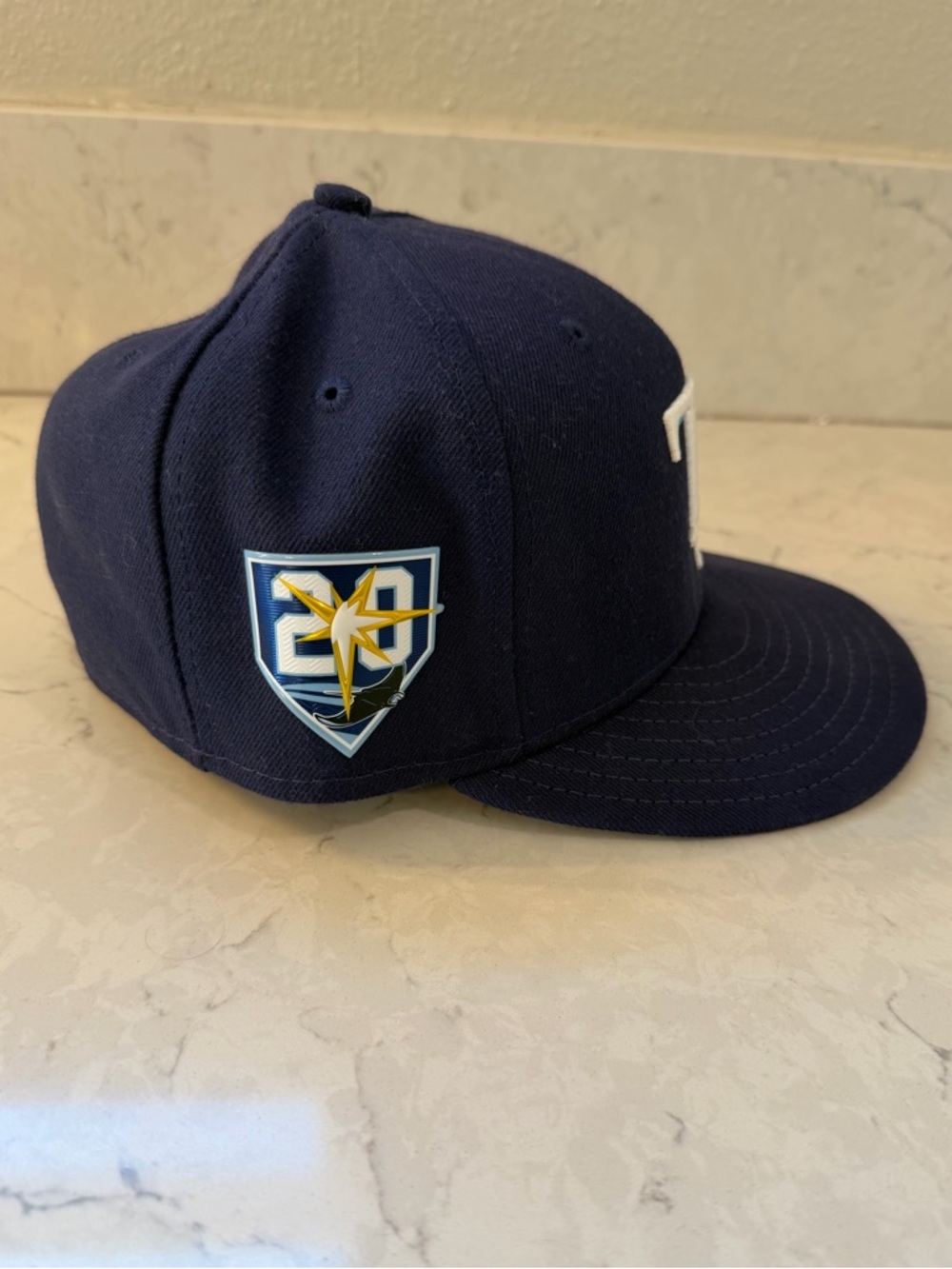 New Era Tampa Bay Rays 59Fifty
Hat 7 1/8 20th
Anniversary Patch - Picture 2 of 5
